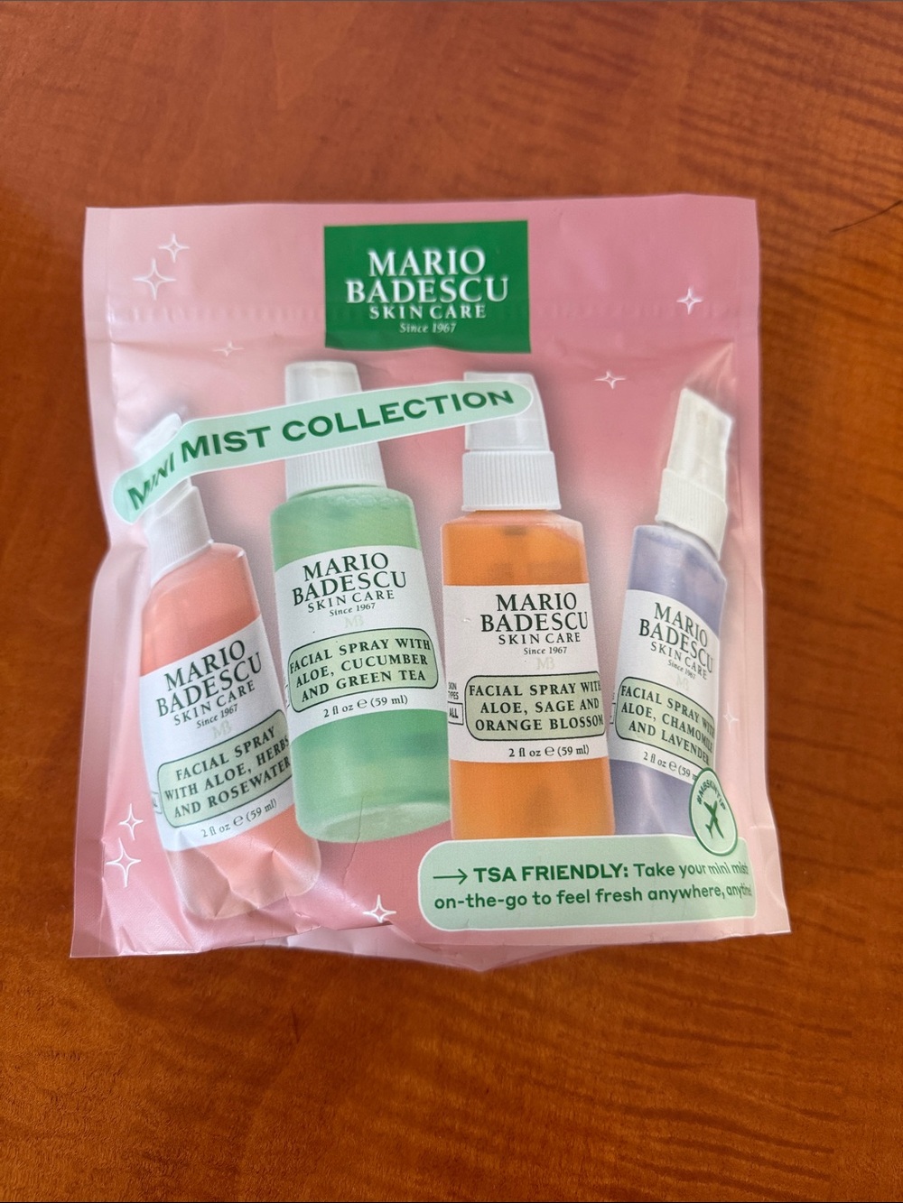 Mario Badescu Mini Mist Collection - Pink, Green, Orange, Purple